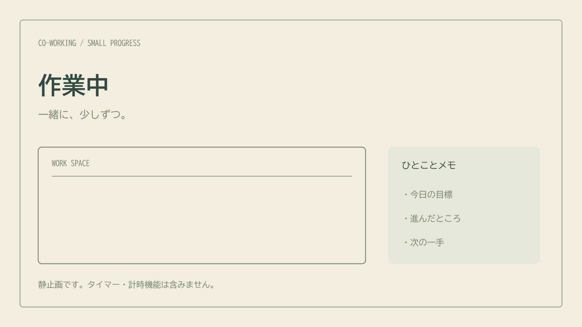 作業中の画面
